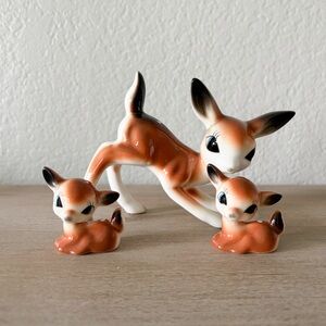 Ceramic Deer Family Figurine Set